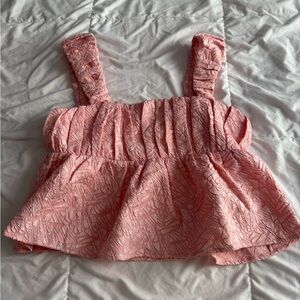 Entro Blush Textured Sleeveless Blouse